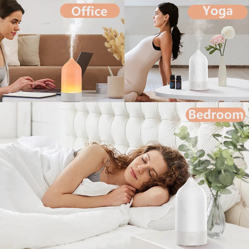 Tevorex Aroma Humidifier Essential Oils Air Humidifiers Fragrance Diffuser Home Aromatherapy Humidifier Diffuser with Colorful LED Light