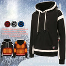 TENGOO HS-09 Smart Heated Sweatshirt 9 Heating Areas Quick Heating USB Rechargeable Windproof Washable Safety Fashion Oversize Hoodie Jacket for Winter Outdoors Keep Warm