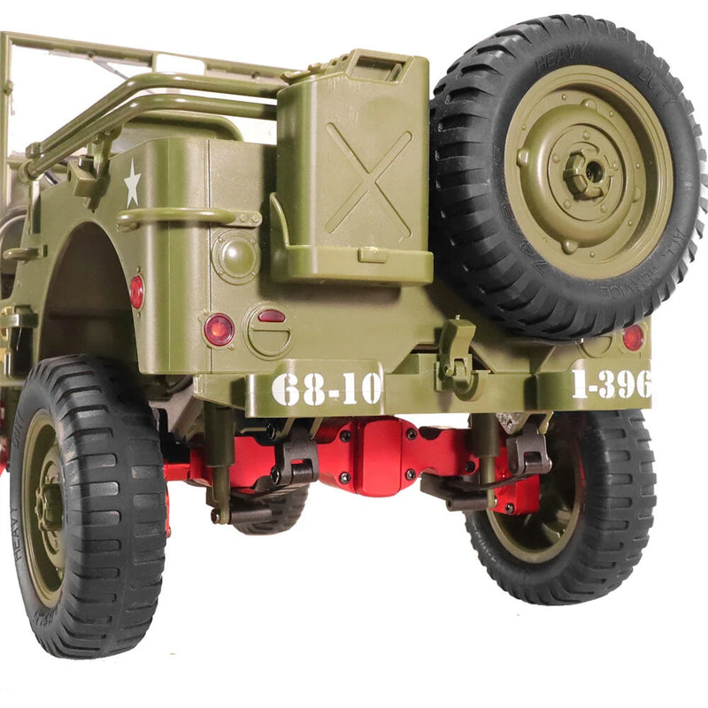 Upgraded Full Metal Front Rear Door Bridge Axle for JJRC C8815 1/10 Willys Army Truck Retro RC Car Vehicles Models Spare Parts Accessories