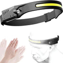 Bikight COB LED Induction Riding Headlamp 1200mAh USB Rechargeable 270 Wide Range 350LM 5 Lighting Modes LED Headlamp Cycling Adventure Fishing Flashlight Bike Headlamp