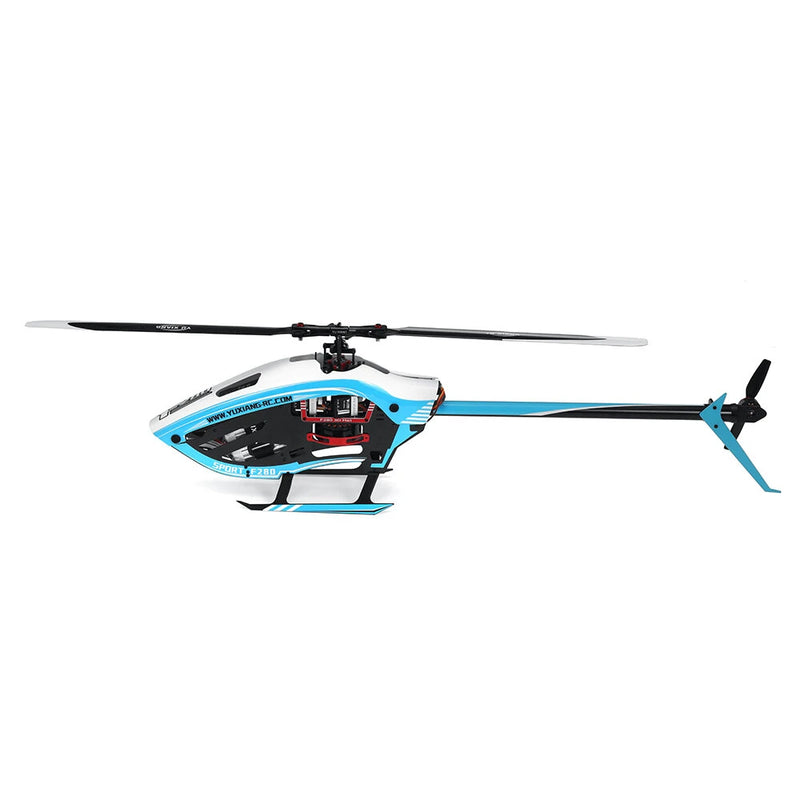 YXZNRC F280 2.4G 6CH 6-Axis Gyro 3D6G Dual Brushless Direct Drive Motor Flybarless RC Helicopter