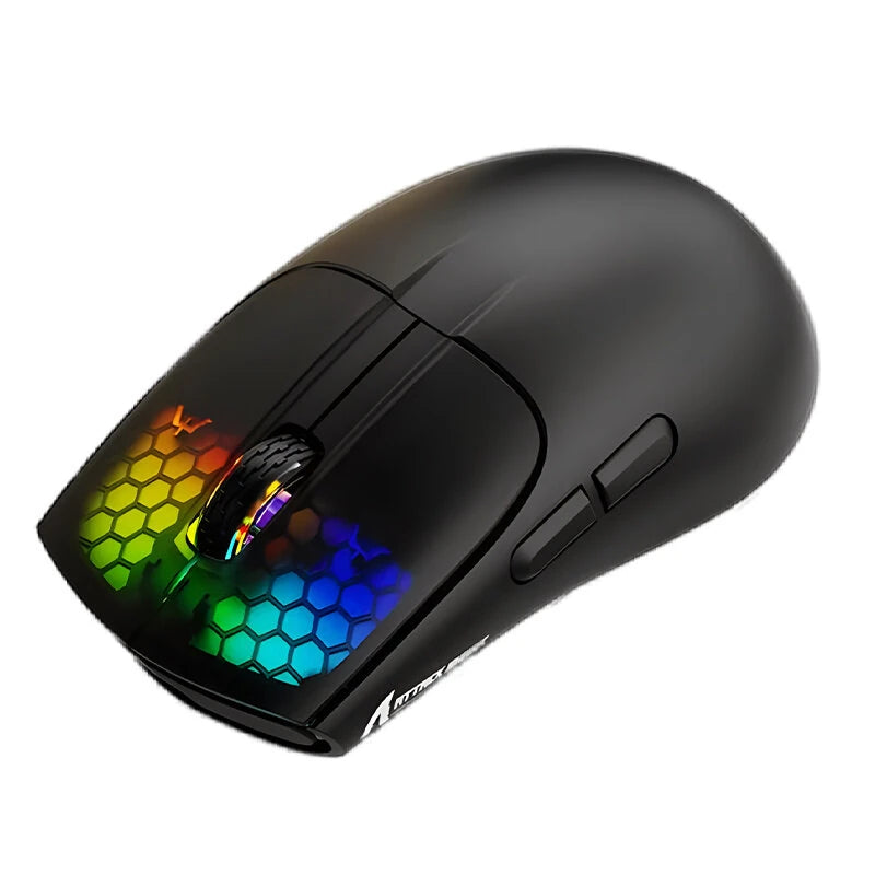 Attack Shark X5 Tri-mode Wireless Gaming Mouse PAW3212 Chip 4000DPI RGB Light 35H Battery Life 49g Lightweight 2.4G/BT5.0/Type-C Wired E-sports Gamer Mice