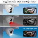 Hiseeu 8MP/12MP PoE IP Camera Human Detect Two Way Audio Color Night Vision ONVIF IP67 Waterproof CCTV Security Cameras