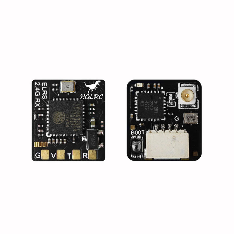 HGLRC ELRS 2.4GHz RX T-Style Compact Size High Refresh Rate Mini Receiver for FPV RC Drone Airplane
