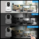 Srihome SH038 5MP 1944P 5G WIFI Wireless PTZ IP Dome Camera AI Humanoid Detection Full Color Night Vision Two-way Intercom Home Security Monitoring Cameras