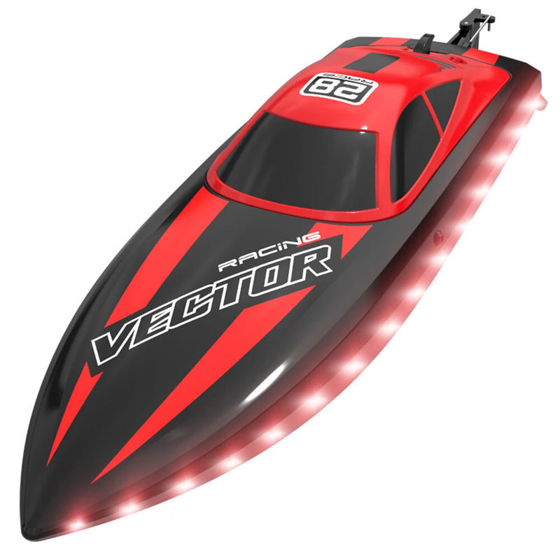 Volantexrc 79506 VECTOR28 2.4G 2CH RTR RC Boat Waterproof 25km/h High Speed with LED Light Water Cooling System Remote Control Boat Vehicle Model