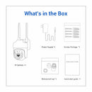 ESCAM TY114 4MP 1440P WiFi IP Camera Tuya Full Color Wireless PTZ IP Dome Camera AI Humanoid Home Security Monitor IP66 Waterproof