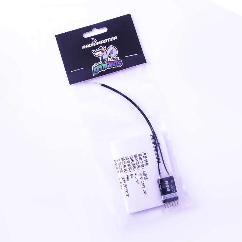 RadioMaster R84 2.4GHz 4CH Over 1KM PWM Nano Receiver Compatible FrSky D8 Support Return RSSI for RC Drone