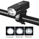 BIKIGHT LED High Brightness Long-range Bicycle Headlight IPX4 Waterproof USB Charging 3 Light Modes Bike Front Light for MTB Night Riding Safety