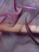 Men Shiny Shimmer Sheer Mesh See Through Short Sleeve T-Shirt