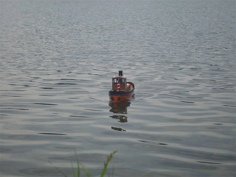 Tony Ray Aero Model 1/18 Mini 1930s Steam Tug Boat RC Ship DIY Full KIT Unassembled w/ Motor ESC Servo Micro Toys