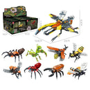 59083 JJ9098 JJ9099 6-in-1 / 8-in-1 Insect Model Building Block Assembly Kit Kid Christmas Gift