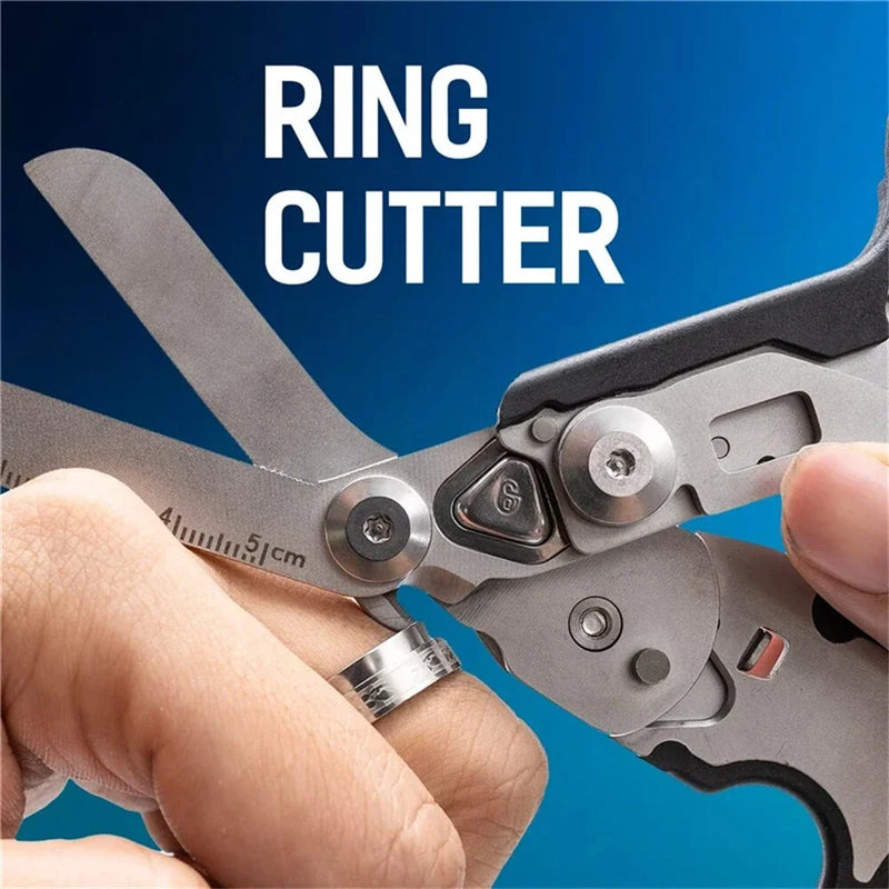 IPRee Foldable Tactical Medical Scissor Emergency Rescue Shear First Aid Kit Scissors Plier Outdoor Survival EDC Tool Gear