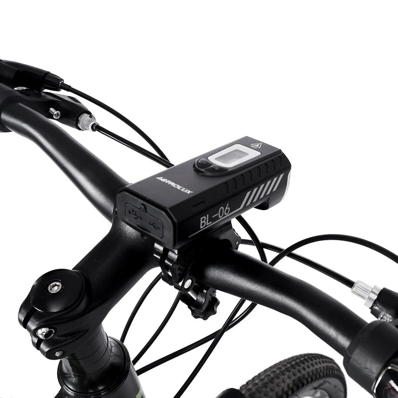 Astrolux BL06 3+3 LEDs 2000LM Bike Headlight Dual Distance Beam 10000mAh Phone Power Bank Bike Light USB Rechargeable LED Handlebar Flashlight for Electric Bike Electric Scooter MTB Bicycle