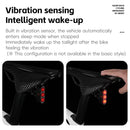 WEST BIKING High Visibility Smart Bike Taillight 100h Long Lasting Power LED IP66 Waterproof Warning USB Charging Brake Rear Light for Road Mountain Night Riding