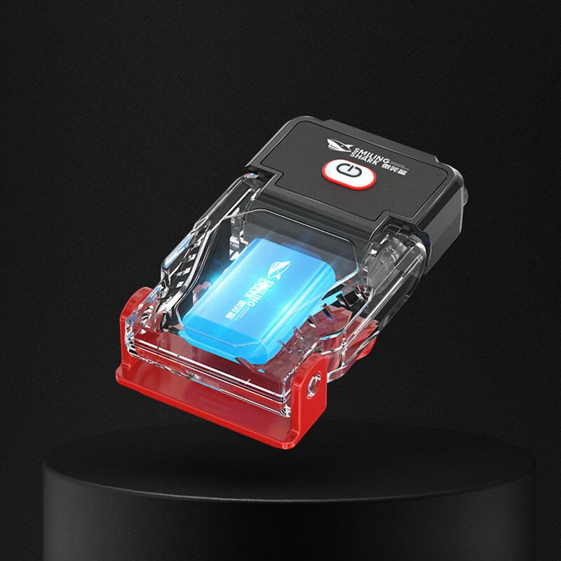 Smiling Shark Rechargeable Waterproof LED Cap Light Ultra Bright Hands Clip Lamp for Outdoor Activities Fishing Camping and Work Free LED Torch