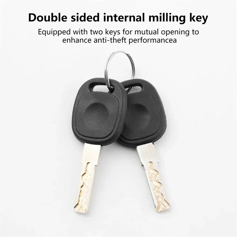 BENGGOU Bicycle Disc Brake Lock 130dB Loud Alarm Anti-thief Protection Aluminum Alloy Waterproof Reminding Rope Lock for Bike Motorcycle