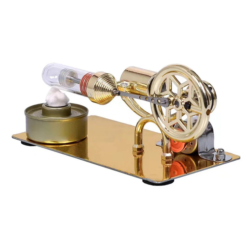 K211 Hot Air Stirling Engine Model Electricity Generator with Colorful LED Physics Experiment Science Education Toys