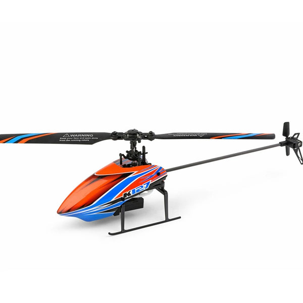 XK K127 4CH 6-Axis Gyro Altitude Hold Flybarless RC Helicopter RTF