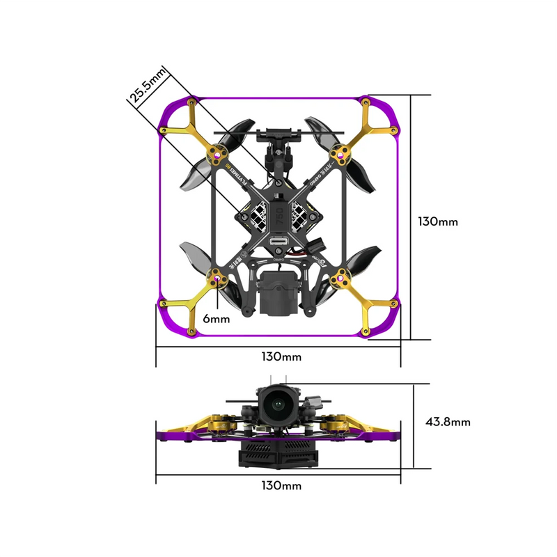 Flywoo Flytimes 85 HD O4 / O4 Pro 2S Micro RC FPV Racing Drone BNF with GOKU F405 FC HD Digital System