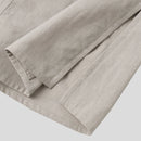 INCERUN Men Shirt Solid Color Long Sleeve Linen Shirts Mens Top V-neck Ethnic Casual Male Clothing