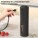 110ml Electric Pepper Grinder 5 Adjustable Grinding Levels Automatic Rose Salt Grinder Type-C Rechargeable Electric Pepper Grinder
