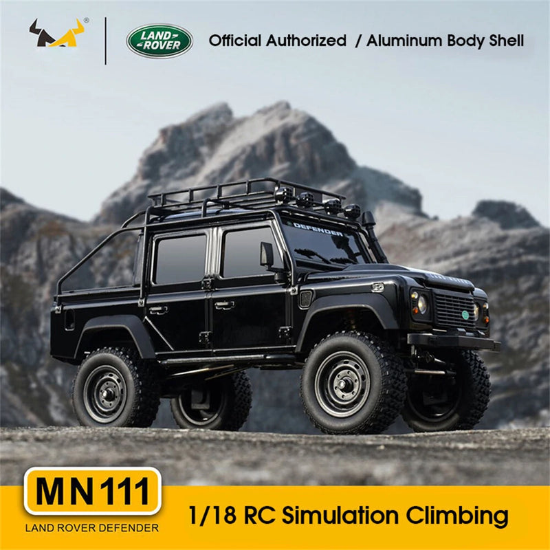 MNRC MN111 DIY KIT 1/18 4X4 RC Car LED Light Climbing Rock Crawler Off-Road Truck Portal Axle Alloy Shell Toys Classic Vehicles Models
