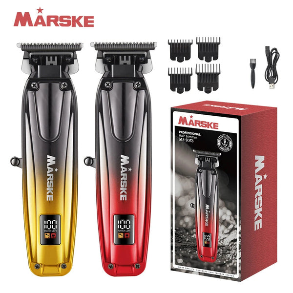 MARSKE 5053 Professional Electric Hair Clipper With Digital Display Gradient Design Suitable For Haircutting And Bald Styling