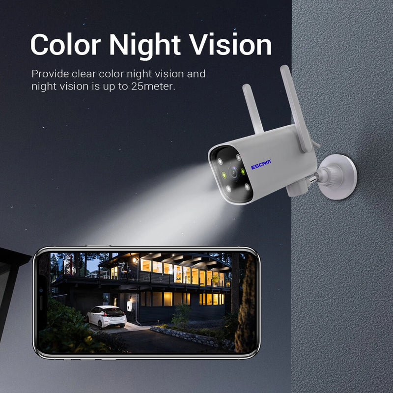ESCAM PT301 3MP WIFI IP Camera Night Vision Motion Detection Two Way Audio H.265 Waterproof Security Bullet Camera Support ONVIF