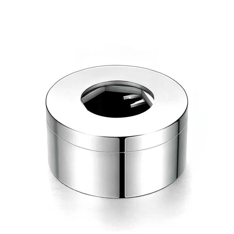 NIKOLATOY Handmade Alloy Openable Mechanical Ashtray Desktop Ornaments Science Discovery Toys