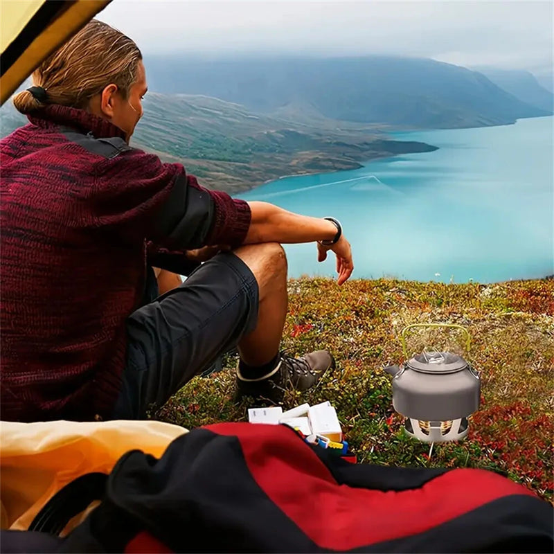 IPRee Portable Mini Alcohol Stove Burner Adjustable Firepower Gasoline Stove Aluminum Alloy Bracket Ultralight Brass Camping Stoves