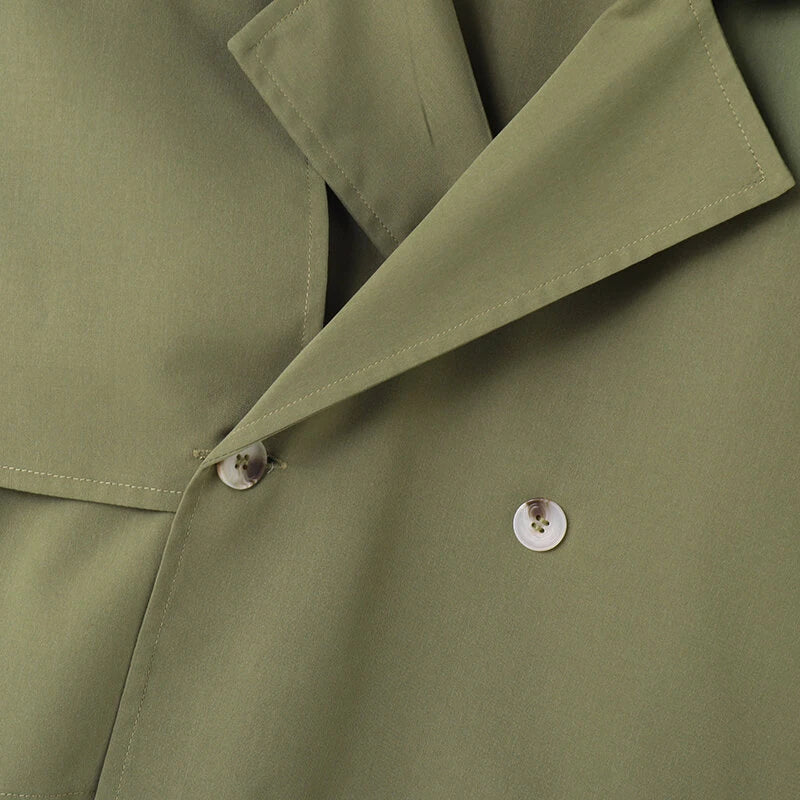 INCERUN Men Jackets Lapel Long Sleeve Solid Color Streetwear Male Short Coats Loose Casual Jackets With Belt S-5XL