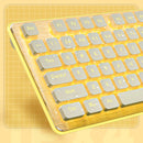 LANGTU LT600 104 Keys 2.4G RGB Wireless Keyboard Mechanical Feel Membrane Touch Silent Wireless Waterproof Keyboard for PC Laptop Office