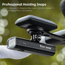 WEST BIKING Aluminum Alloy Bicycle Computer Holder Front Light Mount Integrated Bike Handlebar Extension Bracket
