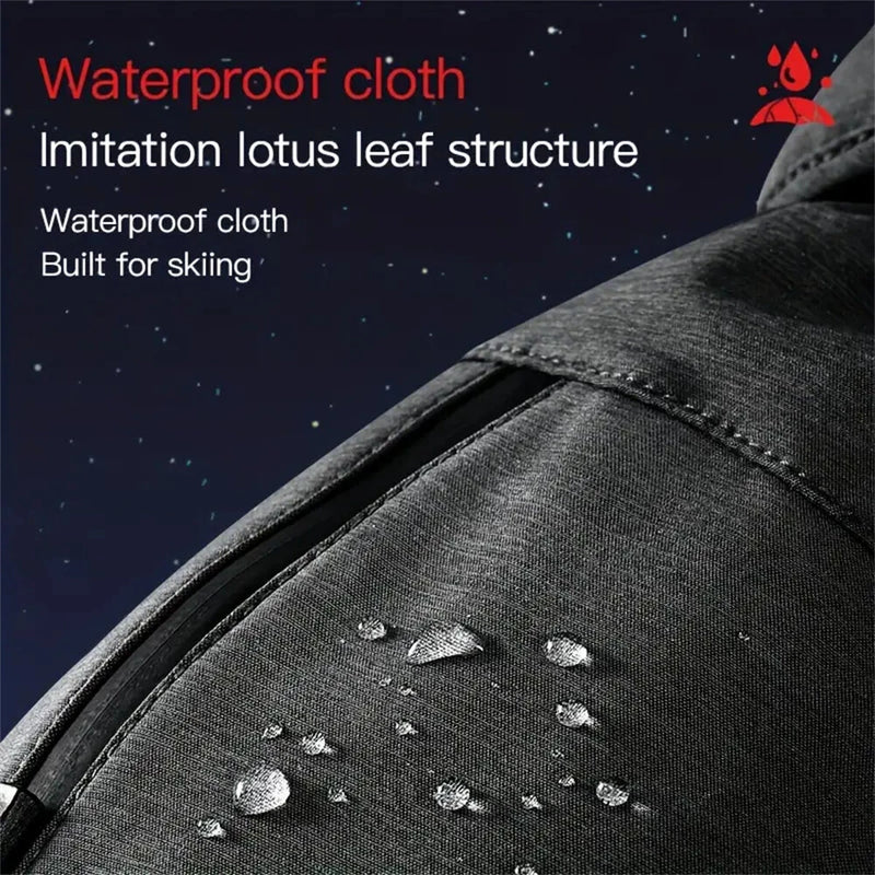 1Pair Outdoor Sports Waterproof Skiing Gloves Professional Thermal Warm Gloves Thick Windproof Snow Gloves Cycling Gloves