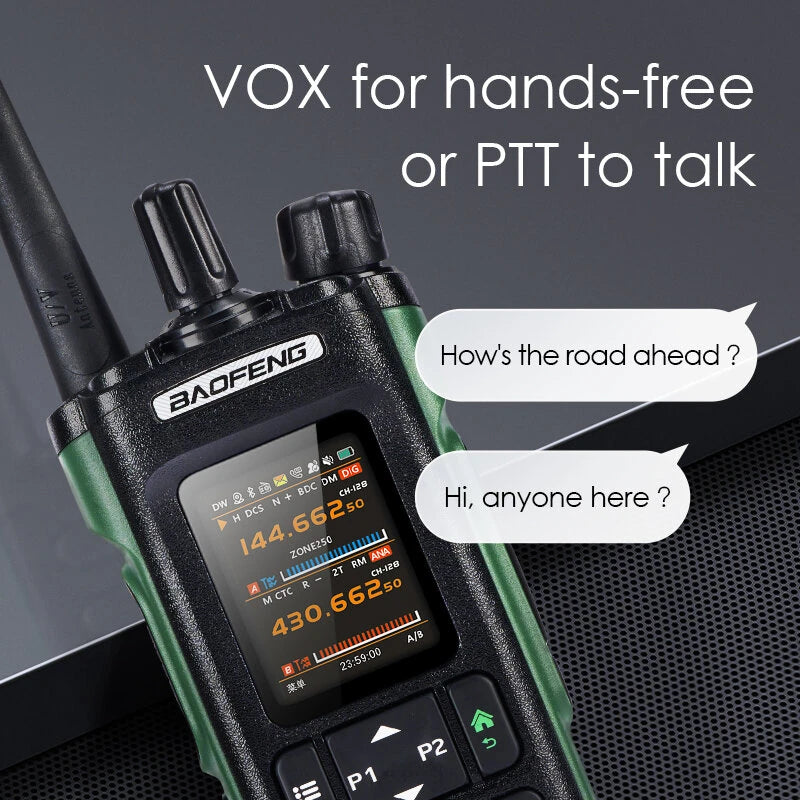 2Pcs Baofeng DM-32UV Walkie Talkie DMR Digital Analog Two Way Radio 8W Power GPS APRS 4000 Channels Dual Mode Communication