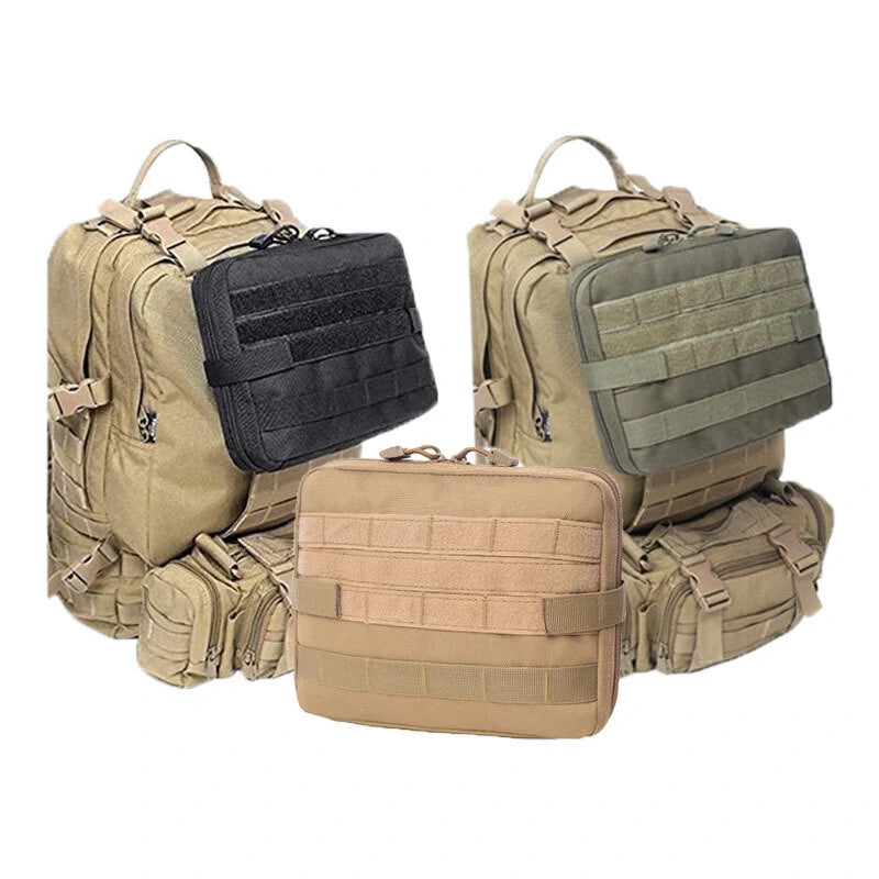 Tactical Admin Molle Pouch Medical EDC EMT Utility Bag Shell Design Waterproof Attachment Pouches Nylon Hiking Belt Bags