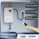 220V 5500W Instant Hot Water Heater Constant Temperature Small Household Water Heater Quick Hot Shower 24-hour Hot Water Supply