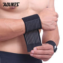 AOLIKES 1PCS Cotton Elastic Bandage Wrist Band Anti-slip Breathable Hand Protection for Weightlifting Ball Games Sports