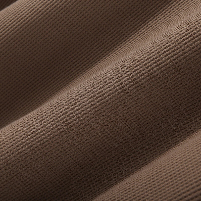 INCERUN Mens T Shirts Textured Waffle Loose Top Solid Color Casual Short Sleeve T-Shirts