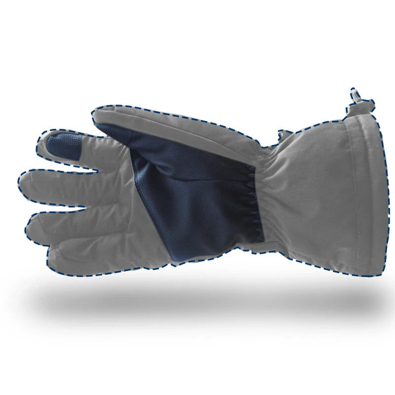 WARMSPACE 3-Modes Electric Heated Gloves  Full Fingers Heating Winter Gloves Men Women Waterproof Tactical Mittens