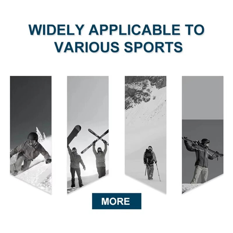 Unisex PU Leather Waterproof Ski Gloves Anti-slip Touch Screen Motorcycle Cycling Fleece Warm Snow Sports Snowboard Winter Gloves