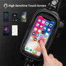 ROCKBROS Bicycle Bag 1.7L Frame Front Tube Cycling Bike Phone Mount Bag Waterproof Phone Case Holder 6.8 Inches Touchscreen Bag Accessories