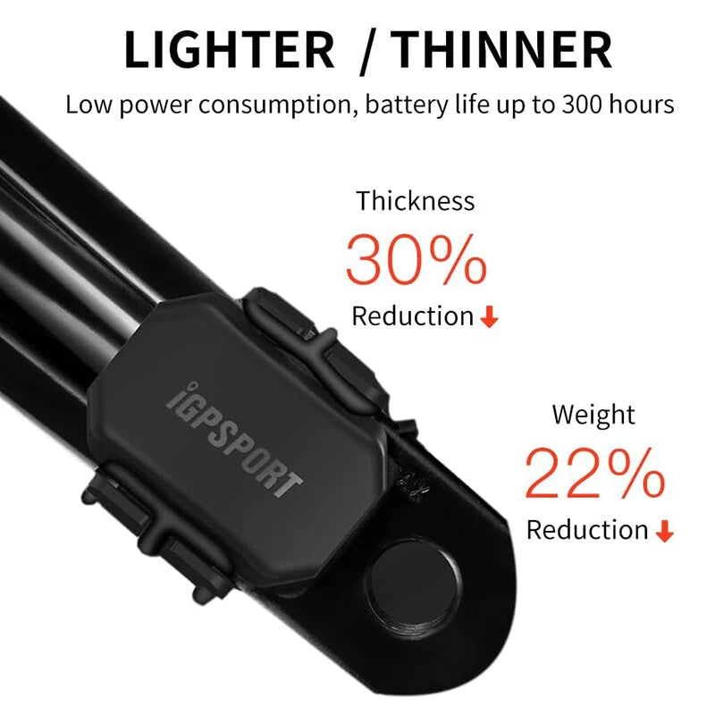 IGPSPORT CAD70 Bike Cadence Sensor Wireless Bluetooth ANT+ 300H Battery Life IPX7 Waterproof Cadence Sensor for Bike Computer