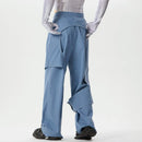 INCERUN Men Deconstructed Design Pants Fashion Comfortable Fabrics Wide Leg Trouser Plus Size