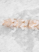 Men Lace Floral See Through Short Sleeve Lapel Collar Shirt