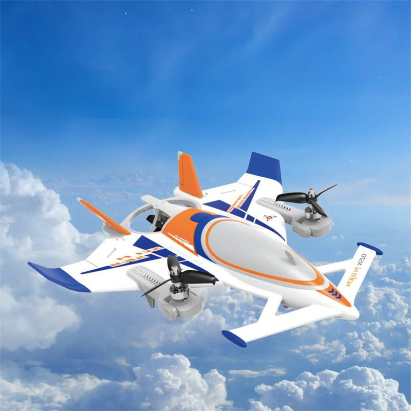 QIDI 570 2.4GHz 6CH 315mm Wingspan VTOL One Click Crane Mode Night Flying 6-Axis Gyro Brushless EPP RC Airplane RTF Compatible Futaba & DSM Receiver