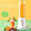 Electric Juicer Cup with 2 Cups Portable Juicer Mixer 10 Blade Usb Charge Fresh Fruit Juice Personal Blender Smoothie For Travel