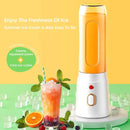 Electric Juicer Cup with 2 Cups Portable Juicer Mixer 10 Blade Usb Charge Fresh Fruit Juice Personal Blender Smoothie For Travel