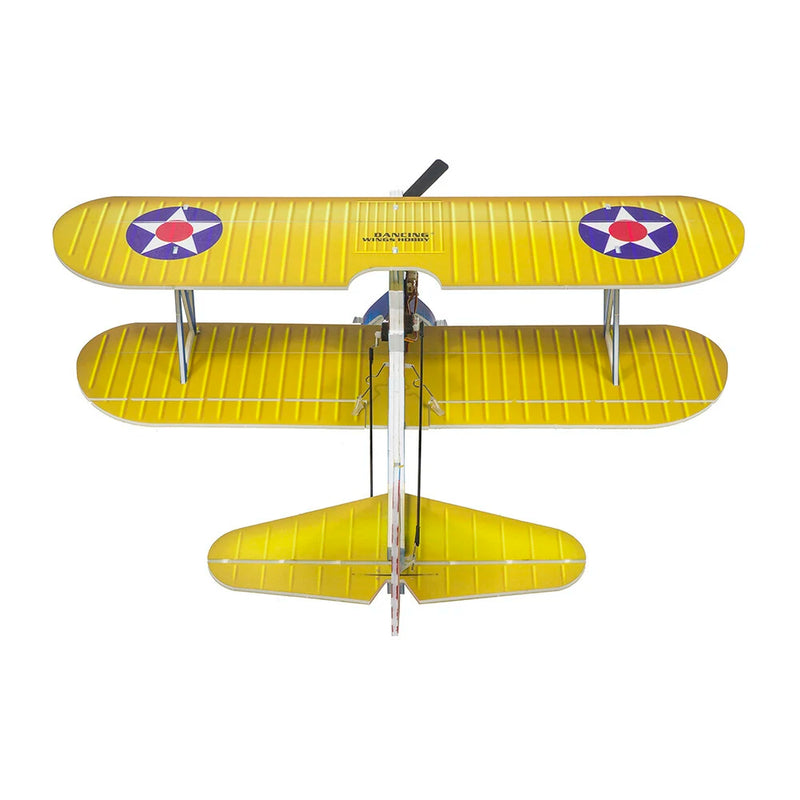 Dancing Wings Hobby E25 Stearman PT-17 Kaydet 450mm Wingspan PP Material RC Airplane Biplane Flying Wing KIT/ KIT+Power Combo